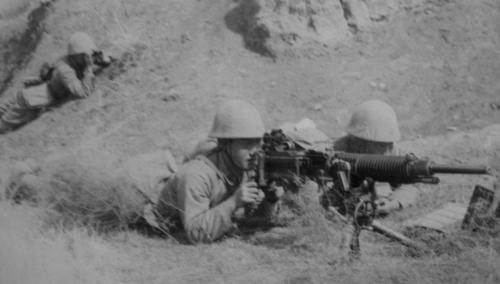 Japanese Type 92 machine gun crew, circa 1940s