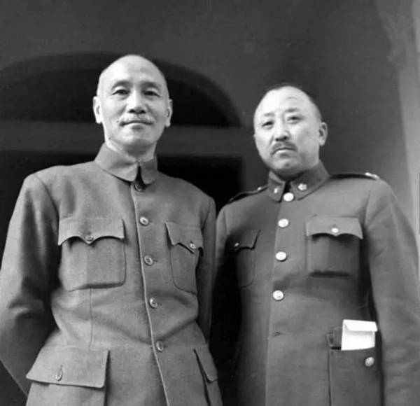 Chiang Kaishek and Wei Lihuang in Beiping, China, Nov 1948