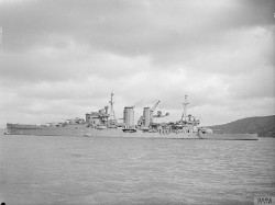 HMS Exeter at Devonport, Plymouth, England, United Kingdom, date unknown