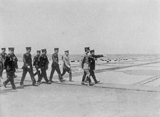 Crown Prince Hirohito visiting Beimen Salt Works in Tainan, Taiwan, 21 Apr 1923, photo 2 of 2