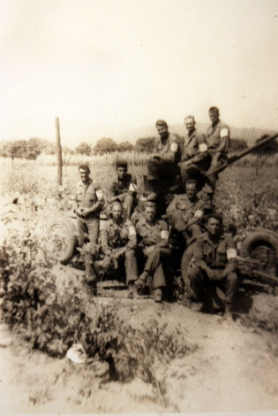 US Army 37mm anti-aircraft gun crew, Italy, 1945