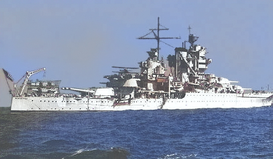 USS New Mexico, circa 1934, photo 2 of 3 [Colorized by WW2DB]