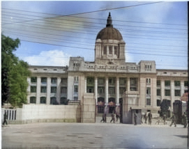 General Government Building, Seoul, Korea, circa May 1946 [Colorized by WW2DB]