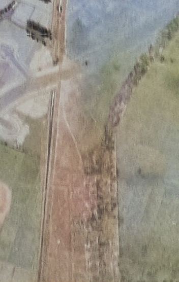 Aerial view of Koshun Airfield, southern Taiwan, date unknown [Colorized by WW2DB]