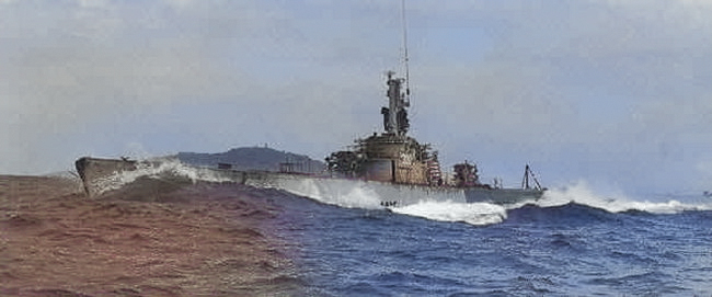 USS Capitaine, 1949 [Colorized by WW2DB]