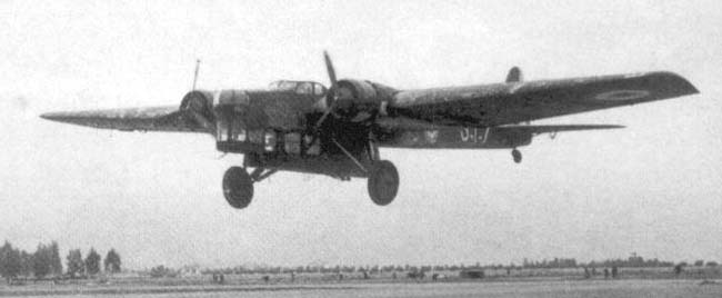 Amiot 143 aircraft taking off, circa 1930s