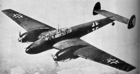 Bf 110 in flight, circa late 1930s