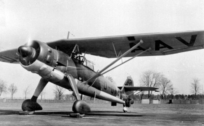 Hs 126 A-0 at rest, circa 1937