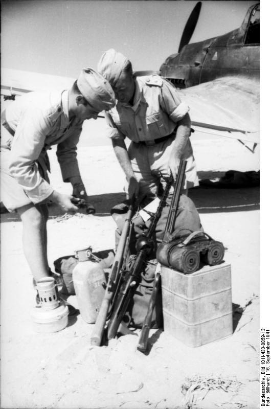 German Ju 87 Stuka dive bomber in North Africa, 16 Sep 1941, photo 2 of 2