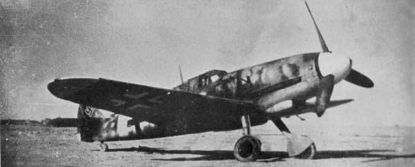 A Bf 109G on an airstrip, circa early 1944