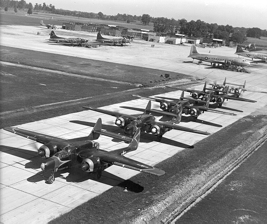 P-61 Black Widow aircraft used in support of Thunderstorm Project, 1947