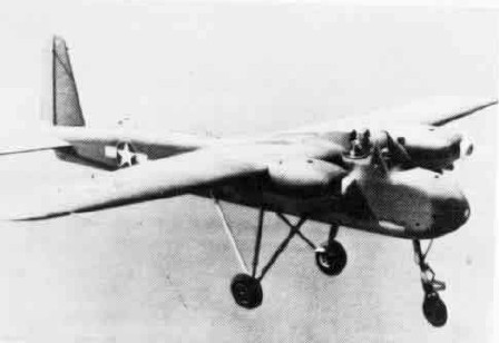 TDN-1 drone in flight, 1943; seen in Jan 1981 issue of US Navy publication Naval Aviation News