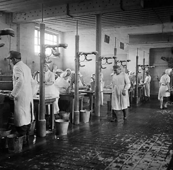 Bergen-Belsen Concentration Camp's cleansing station where, during Nazi occupation, sick inmates were washed and deloused, Germany, 1-4 May 1945