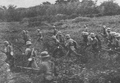 Chinese soldiers near Luodian, Shanghai, China, Sep 1937