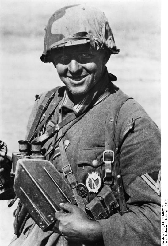 A German soldier near Stalingrad, Russia, Sep 1942