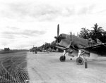 F4U-1A Corsairs of Marine Squadron VMF-216 at Torokina, Bougainville, Solomon Islands, 10 Dec 1943.