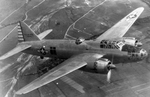 Captured Japanese G4M bomber being evaluated by the Allied Technical Air Intelligence Unit based at Eagle Farm Airbase, Brisbane, Australia, 1945. Note the exaggerated USAAF markings, using the rudder stripes that had been eliminated 3 years earlier.