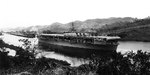 USS Ranger transiting the Pedro Miguel Locks of the Panama Canal, Apr 7 1935.