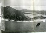 A Japanese freighter beached on the coast of French Indochina (Vietnam) north of Qui Nhon after its convoy was attacked by 175 United States Navy carrier planes, Jan 12, 1945.