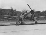 F4U-1 Corsair of Marine Squadron VMF-215 at the Munda Airstrip, New Georgia, Solomons, 1943