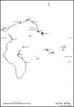 Map of Ulithi Atoll, Caroline Islands