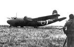 DC-5 transport  originally with Dutch airlines KLM but captured by the Japanese is shown in Japan for testing, Tachikawa Air Field, circa 1943