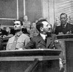 Rudolf Heß and Adolf Hitler at the Reichstag meeting at the Kroll Opera House, Berlin, Germany, 1 Sep 1939