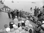 General Yoshijiro Umezu signing the instrument of surrender, Tokyo Bay, Japan, 2 Sep 1945, photo 4 of 4