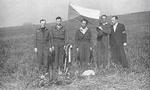 Lidice, Czechoslovakia 6 May 1945. Released British prisoners visiting the site of the mass grave holding the bodies of all 173 of Lidice’s men murdered by the SS on 10 Jun 1942.