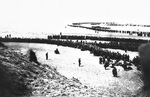 British and French troops awaiting evacuation from the beaches of Dunkirk, France, 4 Jun 1940. Page 1 of 2.