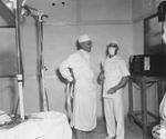 Lieutenant General Joseph Stilwell at a base hospital in Assam, India, 15 Jul 1944