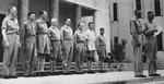 Lieutenant General Joseph Stilwell awarding medals, India, mid-1942