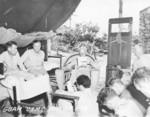 Chester Nimitz meeting with US Marine officers, Guam, Jul-Aug 1944