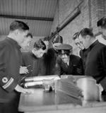 Chinese junior officers receiving instructions at the Chatham Gunnery School, England, United Kingdom, Aug 1945, photo 13 of 16