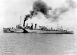 Destroyer USS Ward off Mare Island, California, Sep 1939. Two years later, this ship would go on to fire the United States’ first shot of the Pacific War.