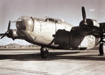 Nose turret of a United States Navy PB4Y-2 Privateer at Camp Kearny (Miramar), San Diego, California, United States, Dec 1944.