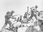 US Marines on Okinawa, Japan, 1945