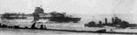 HMS Glorious and HMS Diana, Norwegian Sea, May 1940; photo taken from HMS Ark Royal