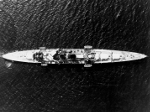 Aerial view of HMS Exeter, Panama Canal Zone, circa 1939