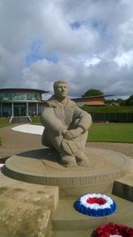 Statue by Harry Gray, Battle of Britain Memorial, Capel-le-Ferne, Kent, England, United Kingdom, Sep 2017