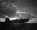 M.19 Master II aircraft of the Empire Central Flying School at rest, RAF Hullavington, England, United Kingdom, 1940s