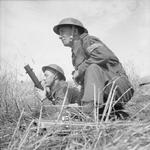 British 2-inch mortar team, near Lewes, southern England, United Kingdom, 22 Aug 1942