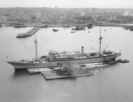 USS Holland with submarines V-3, V-2, S-45, S-43, S-44, and S-42, San Diego, California, United States, circa 1930