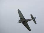 SBD Dauntless dive bomber in flight, Reading Regional Airport, Pennsylvania, United States, 3 Jun 2018, photo 1 of 2