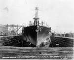 Battleship New Mexico in Drydock No. 4, New York Navy Yard, Brooklyn, New York, United States, Jan 1918, photo 1 of 2