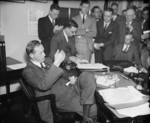 Harry Hopkins speaking to reporters, 1 Nov 1935