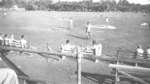 US servicemen playing baseball at a park adjacent to the Government House (now Raj Bhavan), Calcutta, India, late 1944