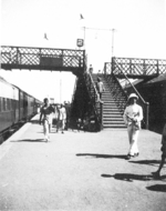 Rail station, Calcutta, India, late 1944