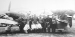 Pilots of 51st Independent Fighter Group with an IK-3 No 3 fighter, Apr 1941, photo 1 of 2