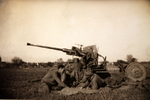 US Army 37mm anti-aircraft gun and crew, Italy, 1945